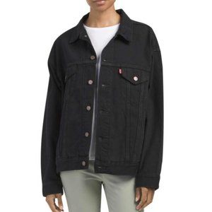 Levi's Premium Dad Trucker Jacket, Black, XL